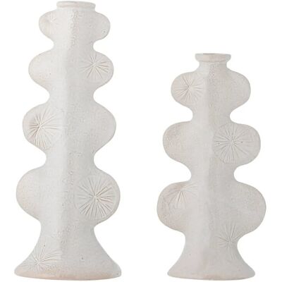 Bloomingville Cason Candle Holder 31 CM WHITE 31 CM Bloomingville Cason Candle Holder 31 CM WHITE 31 CM