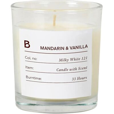 Broste Copenhagen Sense Scented Candle Ø 7.4 CM WHITE/SCENT MANDERIN / VANILLA Ø 7.4 CM Broste Copenhagen Sense Scented Candle Ø 7.4 CM WHITE/SCENT MANDERIN / VANILLA Ø 7.4 CM