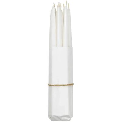 Broste Copenhagen Smooth Taper Candle H:21CM PURE WHITE H:21CM Broste Copenhagen Smooth Taper Candle H:21CM PURE WHITE H:21CM