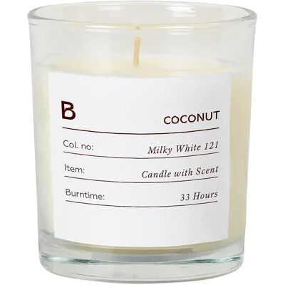Broste Copenhagen Sense Scented Candle Ø 7.4 CM WHITE/SCENT COCONUT Ø 7.4 CM Broste Copenhagen Sense Scented Candle Ø 7.4 CM WHITE/SCENT COCONUT Ø 7.4 CM