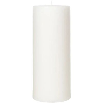 Broste Copenhagen Church Pillar Candle H:25CM PURE WHITE H:25CM Broste Copenhagen Church Pillar Candle H:25CM PURE WHITE H:25CM
