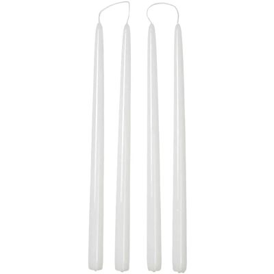 Broste Copenhagen Smooth Taper Candle H:38CM PURE WHITE LACK H:38CM Broste Copenhagen Smooth Taper Candle H:38CM PURE WHITE LACK H:38CM