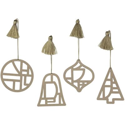 Broste Copenhagen Fili Ornaments ONE SIZE NATURAL BROWN ONE SIZE Broste Copenhagen Fili Ornaments ONE SIZE NATURAL BROWN ONE SIZE