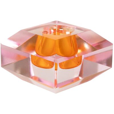C'est Bon Crystal Candle Holder H4CM ORANGE OMBRE H4CM C'est Bon Crystal Candle Holder H4CM ORANGE OMBRE H4CM