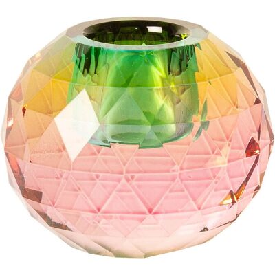 C'est Bon Crystal Candle Holder H 4.5CM PINK OMBRE H 4.5CM C'est Bon Crystal Candle Holder H 4.5CM PINK OMBRE H 4.5CM