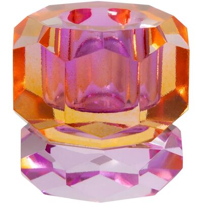 C'est Bon Crystal Candle Holder H4.5CM PURPLE/YELLOW OMBRE CM H4.5CM C'est Bon Crystal Candle Holder H4.5CM PURPLE/YELLOW OMBRE CM H4.5CM