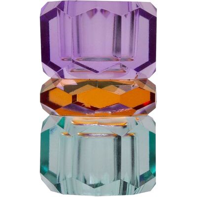 C'est Bon Crystal Candle Holder ONE SIZE LIGHT MINT/BROWN/VIOLET ONE SIZE C'est Bon Crystal Candle Holder ONE SIZE LIGHT MINT/BROWN/VIOLET ONE SIZE