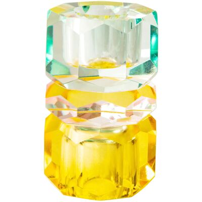 C'est Bon Crystal Candle Holder ONE SIZE BUTTER/LIGHT PINK/LIGHT MINT/4,5X4,5X7, ONE SIZE C'est Bon Crystal Candle Holder ONE SIZE BUTTER/LIGHT PINK/LIGHT MINT/4,5X4,5X7, ONE SIZE