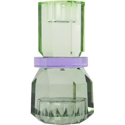 C'est Bon Crystal Candle Holder ONE SIZE MINT/VIOLET/OLIVE ONE SIZE C'est Bon Crystal Candle Holder ONE SIZE MINT/VIOLET/OLIVE ONE SIZE