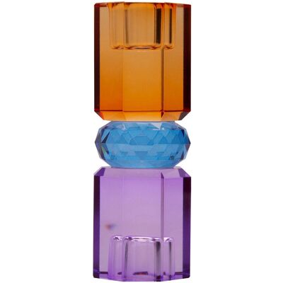 C'est Bon Crystal Candle Holder ONE SIZE VIOLET/COBOLT/AMBER ONE SIZE C'est Bon Crystal Candle Holder ONE SIZE VIOLET/COBOLT/AMBER ONE SIZE