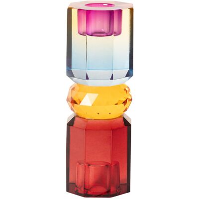 C'est Bon Crystal Candle Holder H 15CM BORDEAUX/AMBER/BLUE OMBRE H 15CM C'est Bon Crystal Candle Holder H 15CM BORDEAUX/AMBER/BLUE OMBRE H 15CM