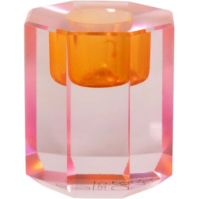 C'est Bon Crystal Candle Holder H6CM ORANGE OMBRE H6CM C'est Bon Crystal Candle Holder H6CM ORANGE OMBRE H6CM