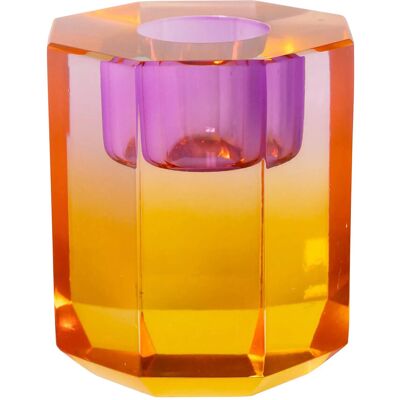 C'est Bon Crystal Candle Holder H6CM YELLOW OMBRE H6CM C'est Bon Crystal Candle Holder H6CM YELLOW OMBRE H6CM