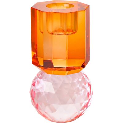 C'est Bon Krystal Lysestage ONE SIZE 6 PINK/AMBER ONE SIZE 6 C'est Bon Krystal Lysestage ONE SIZE 6 PINK/AMBER ONE SIZE 6