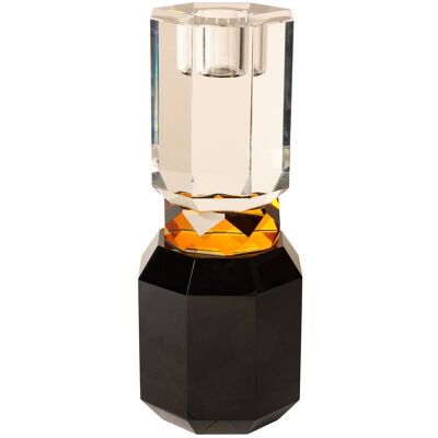 C'est Bon Krystal Lysestage ONE SIZE 7 BLACK/AMBER/CLEAR ONE SIZE 7 C'est Bon Krystal Lysestage ONE SIZE 7 BLACK/AMBER/CLEAR ONE SIZE 7