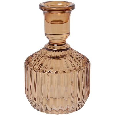 C'est Bon Glas Lysestage H18CM AMBER H18CM C'est Bon Glas Lysestage H18CM AMBER H18CM