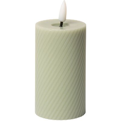 C'est Bon Swirled Led Pillar Candle H10CM VERTE H10CM C'est Bon Swirled Led Pillar Candle H10CM VERTE H10CM