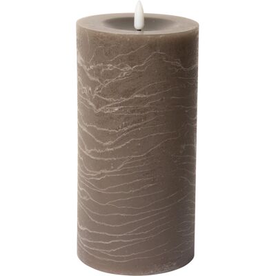 C'est Bon Rustic Finish Led Pillar Candle H20CM LATTE H20CM C'est Bon Rustic Finish Led Pillar Candle H20CM LATTE H20CM