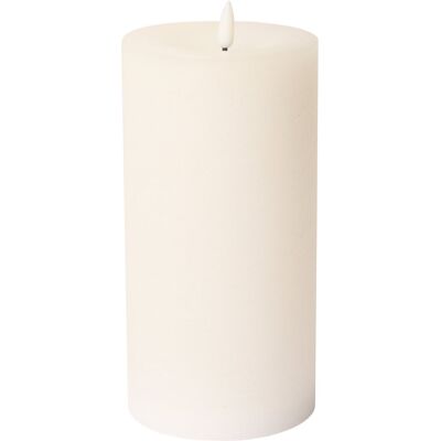 C'est Bon Rustic Finish Led Pillar Candle H20CM WHITE H20CM C'est Bon Rustic Finish Led Pillar Candle H20CM WHITE H20CM