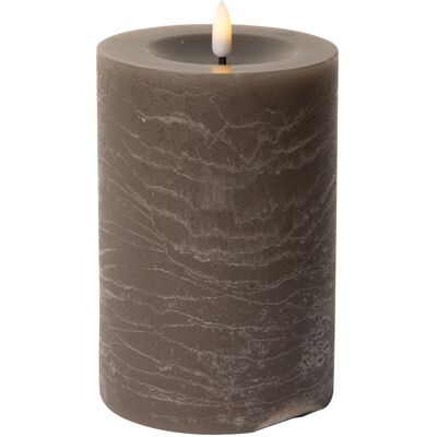 C'est Bon Rustic Finish Led Pillar Candle H15CM LATTE H15CM C'est Bon Rustic Finish Led Pillar Candle H15CM LATTE H15CM