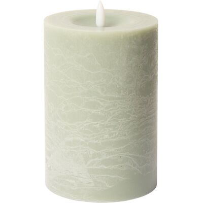 C'est Bon Rustic Finish Led Pillar Candle H15CM VERTE H15CM C'est Bon Rustic Finish Led Pillar Candle H15CM VERTE H15CM