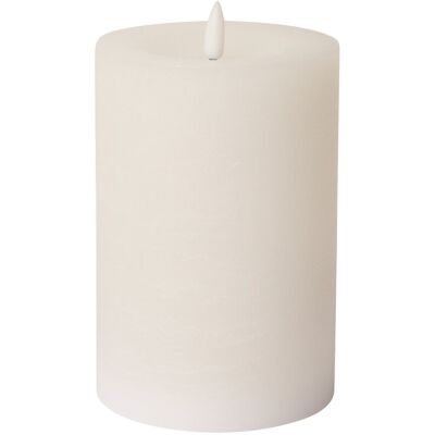 C'est Bon Rustic Finish Led Pillar Candle H15CM WHITE H15CM C'est Bon Rustic Finish Led Pillar Candle H15CM WHITE H15CM
