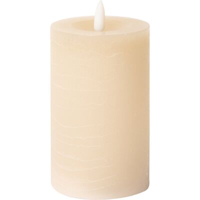 C'est Bon Rustic Finish Led Pillar Candle H12.5CM SAND H12.5CM C'est Bon Rustic Finish Led Pillar Candle H12.5CM SAND H12.5CM