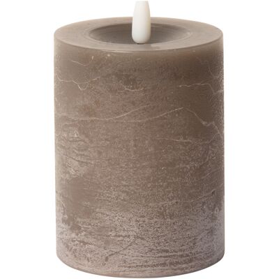 C'est Bon Rustic Finish Led Pillar Candle H10CM LATTE H10CM C'est Bon Rustic Finish Led Pillar Candle H10CM LATTE H10CM
