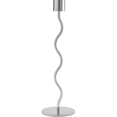 Cooee Design Bougeoir Curved - Rostfritt stål - 26cm - Ljuslykta Cooee Design Bougeoir Curved - Rostfritt stål - 26cm - Ljuslykta