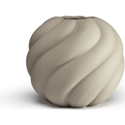 Cooee Design Twist Ball Vase 20Cm Sand H 20CM SAND H 20CM Cooee Design Twist Ball Vase 20Cm Sand H 20CM SAND H 20CM