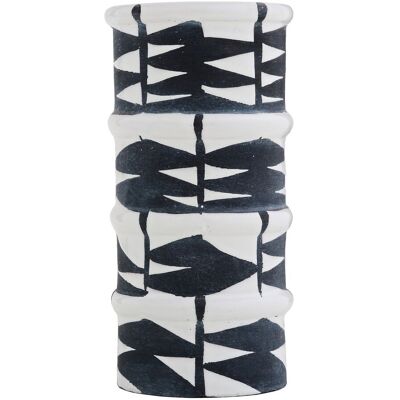 DAY Home Day Tribal Tower Vase ONE SISZE BLACK/WHITE ONE SISZE DAY Home Day Tribal Tower Vase ONE SISZE BLACK/WHITE ONE SISZE