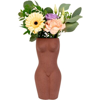 DOIY Vase - Body Vase H22.5CM BROWN H22.5CM DOIY Vase - Body Vase H22.5CM BROWN H22.5CM