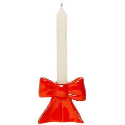 DOIY Lysestage - Bow - Small ONE SIZE RED ONE SIZE DOIY Lysestage - Bow - Small ONE SIZE RED ONE SIZE