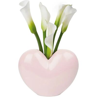 DOIY Vase - Love - Pink H:15.5CM PINK H:15.5CM DOIY Vase - Love - Pink H:15.5CM PINK H:15.5CM