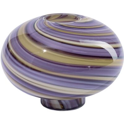 Eden Twirl Vase H9.5CM PURPLE H9.5CM Eden Twirl Vase H9.5CM PURPLE H9.5CM