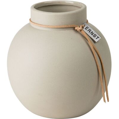ERNST Medium rund stengodsvas - Beige ERNST Medium rund stengodsvas - Beige
