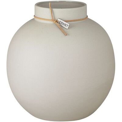 ERNST - Stor rund stengodsvas - Beige ERNST - Stor rund stengodsvas - Beige