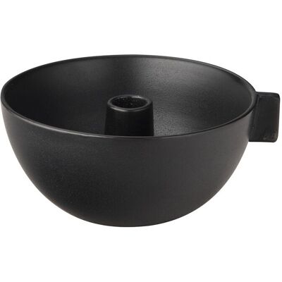 ERNST Candleholder Ø 17 CM BLACK Ø 17 CM ERNST Candleholder Ø 17 CM BLACK Ø 17 CM
