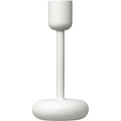 Vitt Nappula ljusstake av Matti Klenell - Kompatibel med ljus Vitt Nappula ljusstake av Matti Klenell - Kompatibel med ljus