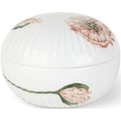 Kähler Hammershøi Poppy Bonbonniere Ø12 Cm M. Deko Ø12X8.5CM WHITE W. DECO Ø12X8.5CM Kähler Hammershøi Poppy Bonbonniere Ø12 Cm M. Deko Ø12X8.5CM WHITE W. DECO Ø12X8.5CM