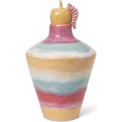 Kähler Poppery Vase Med Æble H39 Cm Pink/Mint/Gul 32 cm PINK/MINT/YELLOW 32 cm Kähler Poppery Vase Med Æble H39 Cm Pink/Mint/Gul 32 cm PINK/MINT/YELLOW 32 cm