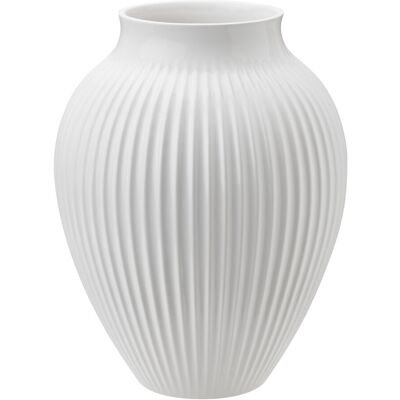 Knabstrup Keramik Vaas rainuré 20 cm - Vaas Knabstrup Keramik Vaas rainuré 20 cm - Vaas
