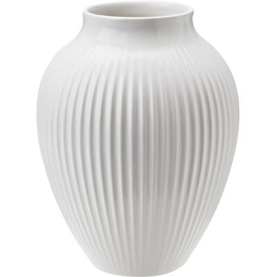 Knabstrup Keramik - Vasen - Vit - 12,5 cm - Dekorativ vas Knabstrup Keramik - Vasen - Vit - 12,5 cm - Dekorativ vas