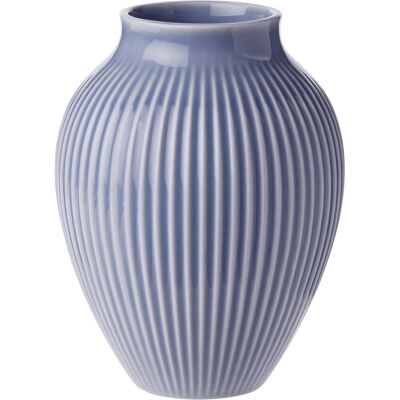 Knabstrup Keramik Knabstrup Vase, Riller H12.5CM LAVENDER BLUE H12.5CM Knabstrup Keramik Knabstrup Vase, Riller H12.5CM LAVENDER BLUE H12.5CM