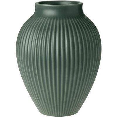 Knabstrup Keramik Knabstrup Vase H 20 Cm Ripple Mat Celadon Green H:20CM RIPPLE MAT CELADON GREEN H:20CM Knabstrup Keramik Knabstrup Vase H 20 Cm Ripple Mat Celadon Green H:20CM RIPPLE MAT CELADON GREEN H:20CM