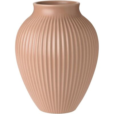 Knabstrup Keramik Knabstrup Vase H 20 Cm Ripple Mat Dusty Rose H:20CM RIPPLE MAT DUSTY ROSE H:20CM Knabstrup Keramik Knabstrup Vase H 20 Cm Ripple Mat Dusty Rose H:20CM RIPPLE MAT DUSTY ROSE H:20CM