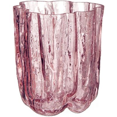Kosta Boda Krakeleret Vase Pink 121Mm 12.1 CM PINK 12.1 CM Kosta Boda Krakeleret Vase Pink 121Mm 12.1 CM PINK 12.1 CM
