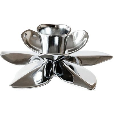 Kunstindustrien Flower Art Deco Candlestick - Chrome 2.3CM DIAMETER CHROME 2.3CM DIAMETER Kunstindustrien Flower Art Deco Candlestick - Chrome 2.3CM DIAMETER CHROME 2.3CM DIAMETER