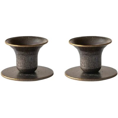 Kunstindustrien The Bell Candlestick - 2 Pack, Burned ONE SIZE BURNED ONE SIZE Kunstindustrien The Bell Candlestick - 2 Pack, Burned ONE SIZE BURNED ONE SIZE