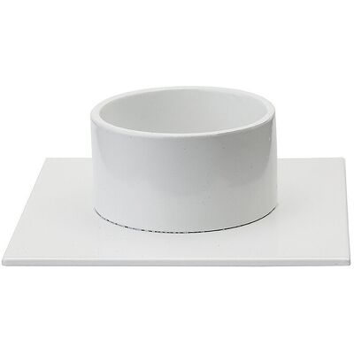 Kunstindustrien Candleholder -The Square Ø 5 CM WHITE Ø 5 CM Kunstindustrien Candleholder -The Square Ø 5 CM WHITE Ø 5 CM